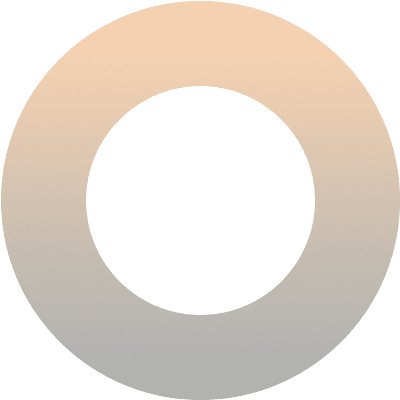 Brown gradient circular ring on black background